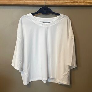 Athleta White Women's Crop Top Tee